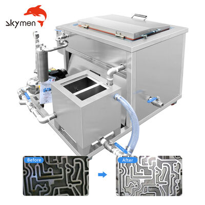 আলট্রাসনিক গিয়ারবক্স ক্লিনিং বাথ গ্রীজ, তেল এবং ধাতব শেভিং অপসারণ করে