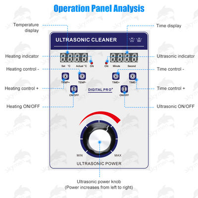 স্কাইমেন আল্ট্রাসোনিক ক্লিনার 38L ধারণক্ষমতা সঙ্গে পরিষ্কার জ্বালানী ইনজেক্টর