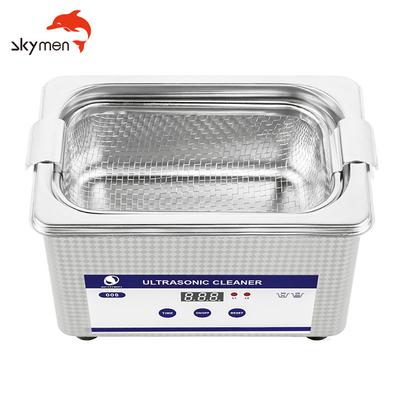50W পোর্টেবল বেঞ্চটপ আল্ট্রাসনিক ক্লিনার 1L 2mm ট্যাঙ্ক উত্তপ্ত সামঞ্জস্যযোগ্য